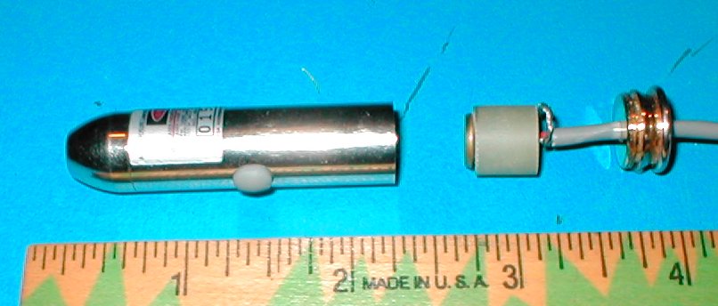 Laser with connecting power cable